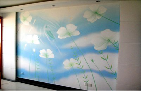 勉县画墙绘怎么画好白云的蓬松感？