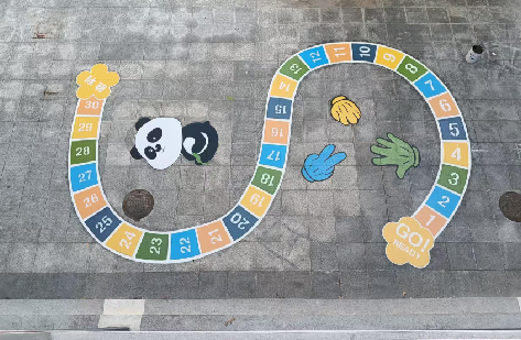 勉县地面游戏彩绘