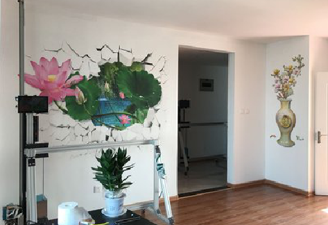 勉县墙体彩绘相比墙纸的优势。