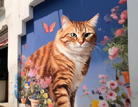 勉县自己绘制有个性的手绘墙