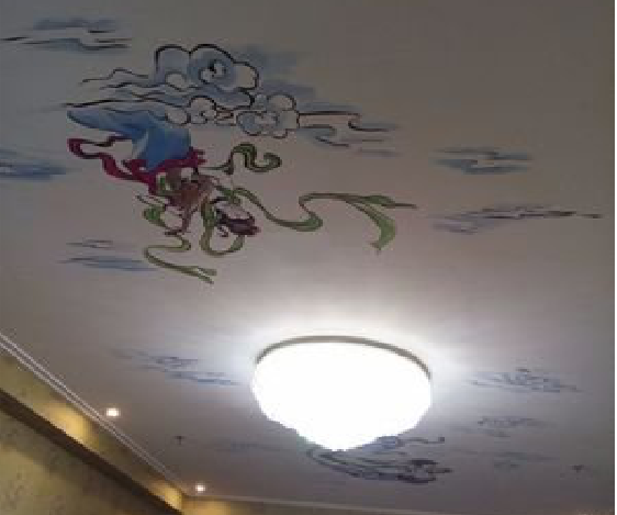 勉县如何快速绘制天花板上的手绘墙？