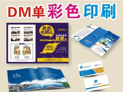 勉县单页印刷，色彩搭配简单。