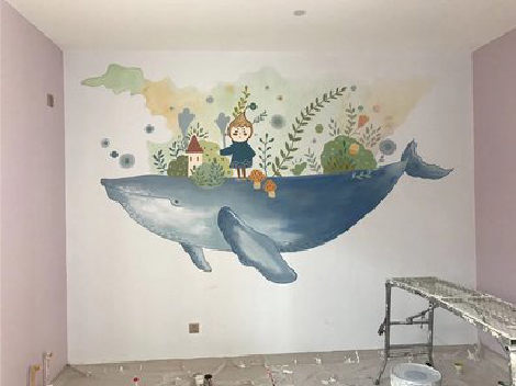 勉县手绘墙的特点及优势。